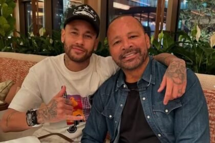 Neymar e Neymar Pai — Foto: rep instagram