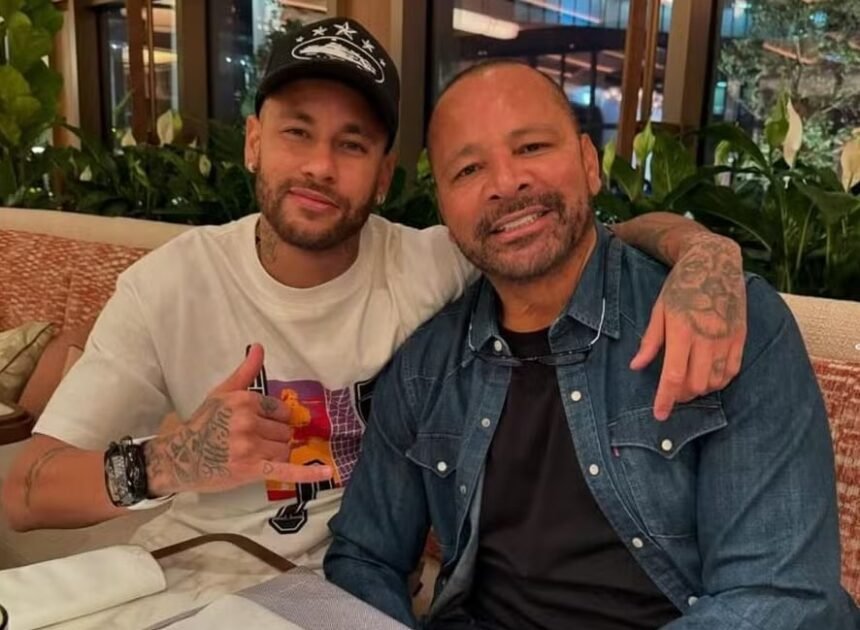 Neymar e Neymar Pai — Foto: rep instagram
