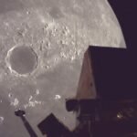 Esta imagem fornecida pela ispace, inc. mostra o módulo de pouso Resilience circulando a Lua, quarta-feira, 4 de junho de 2025. (ispace, inc. via AP)